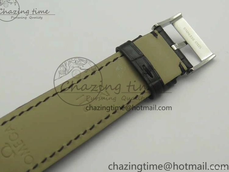 0413 De Ville Prestige Small Second TWF 1:1 Best Edition Black Dial on Black Leather Strap MIYOTA Resilient 8037